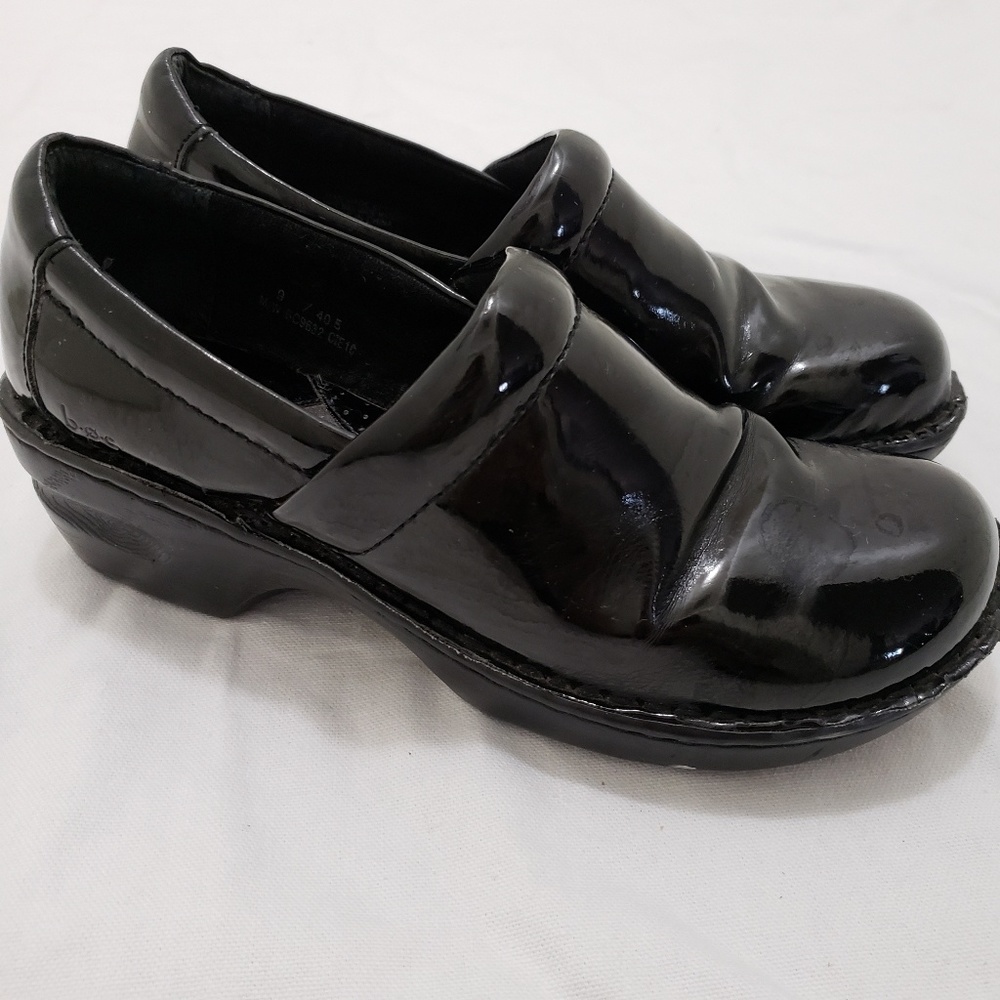BOC Born Concepts Black Patent Leather Clogs